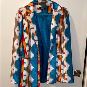 Lucky and Blessed Velvet Blazer